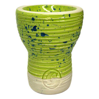 Чаша глиняна GrynBowls Turka Mummy White Green (Зелено-білий)