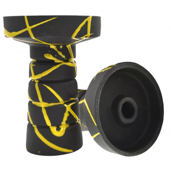 Чаша глиняна Gusto Bowls Harmony Black Glaze Yellow (Жовтий)