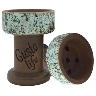 Чаша глиняна Gusto Bowls Rook Gray White (Сіро-білий)
