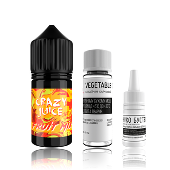 Набор Crazy Juice HYBRID Fruit Mix (Фруктовый Микс) 30мл 50мг