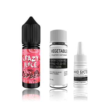 Набор Crazy Juice HYBRID Raspberry (Малина) 15мл 50мг