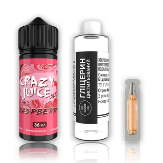 Набір органічної рідини Crazy Juice Raspberry (Малина) 120 мл 3 мг