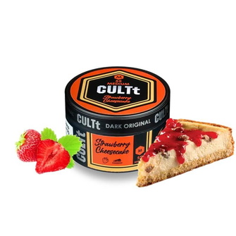 Тютюн CULTt Medium M55 Strawberry Cheesecake (Полуничний чизкейк) 100г