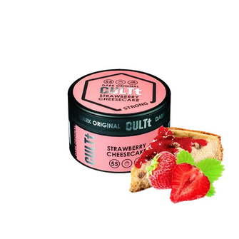 Тютюн CULTt Strong DS55 Strawberry Cheesecake (Полуничний чізкейк) 100г