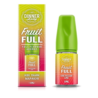 Набір Dinner Lady Fruit FULL Kiwi Passion Lime (Ківі Маракуя Лайм) 30 мл 50 мг