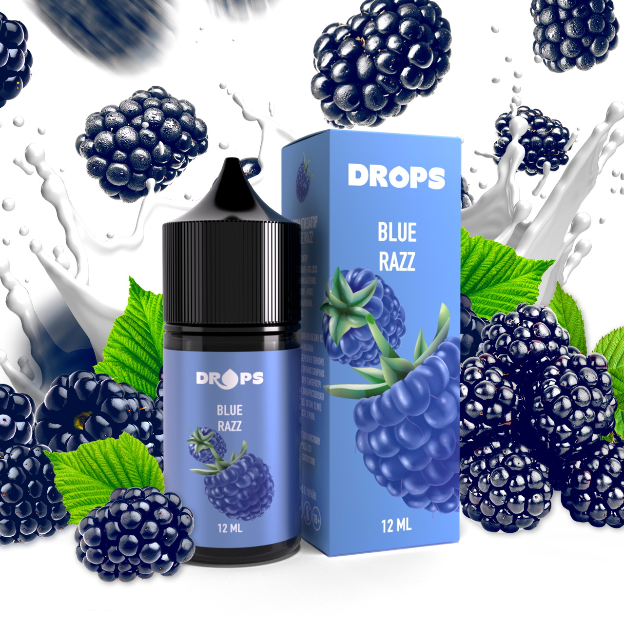 Набір DROPS Blue Razz (Блакитна Малина) 30 мл 60 мг: купити за низькою ...