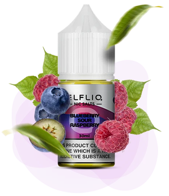 Сольова рідина Elf Bar Elf Liq 30 мл 50 мг Blueberry Sour Raspberry (Лохина Кисла Малина)