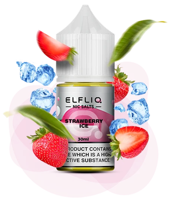 Сольова рідина Elf Bar Elf Liq 30 мл 50 мг Strawberry Ice (Полуниця Лід)