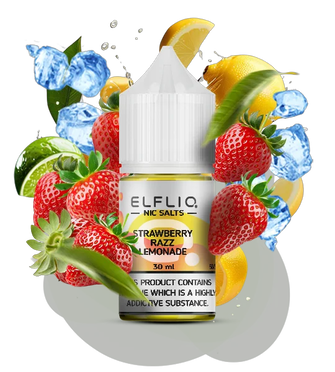 Сольова рідина Elf Bar Elf Liq 30 мл 50 мг Strawberry Razz Lemonade (Полуниця Малина Лимонад)