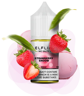 Сольова рідина Elf Bar Elf Liq 30 мл 50 мг Strawberry Snoow (Морозна Полуниця)