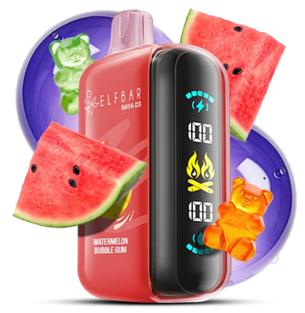 ELF BAR RAYA D3 25 000 Watermelon Bubble Gum (Кавун жувальна гумка)