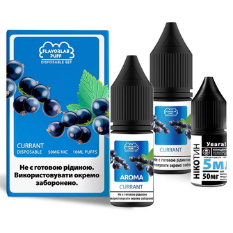 Набір Flavorlab Disposable Puff Currant (Смородина) 10 мл 50 мг