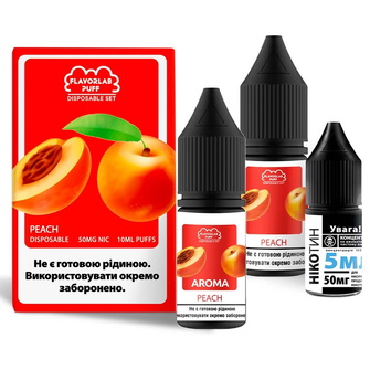 Набор Flavorlab Disposable Puff Peach (Персик) 10 мл 50 мг