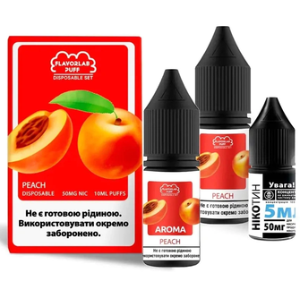 Набор Flavorlab Disposable Puff Peach (Персик) 10 мл 65 мг