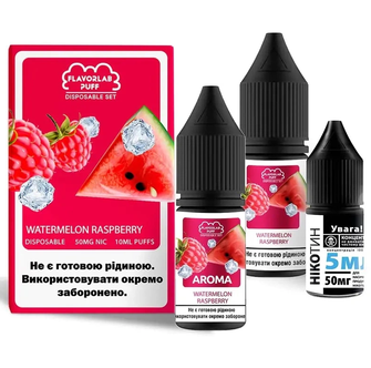 Набор Flavorlab Disposable Puff Watermelon Raspberry (Арбуз Малина) 10 мл 65 мг