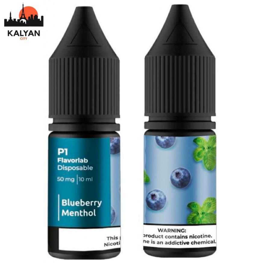 Menthol Lab Набор солевой жидкости Flavorlab P1 Blueberry Menthol (Черника с ...