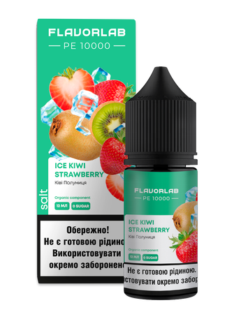 Набір Flavorlab PE 10000 Ice Kiwi Strawberry (Лід Ківі Полуниця) 30 мл 65 мг