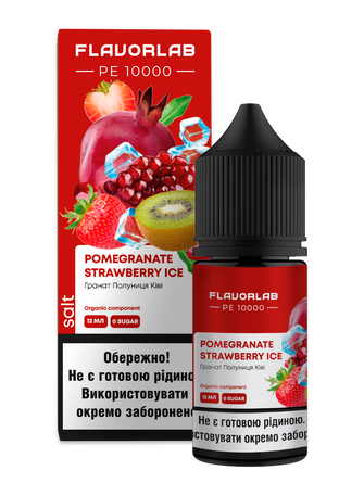 Набір Flavorlab PE 10000 Pomegranate Strawberry Ice (Гранат Полуниця Ківі Лід) 30 мл 65 мг