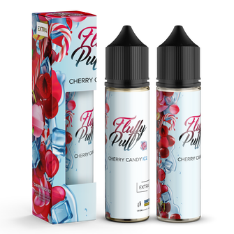 Набір Fluffy Puff без нікотину Cherry Candy Ice (Вишневий льодяник Лід) 60 мл 0 мг
