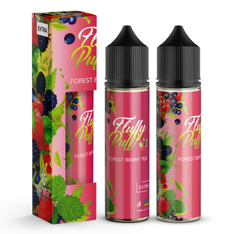 Набір Fluffy Puff без нікотину Forest Berry Tea (Чай із лісових ягід) 60 мл 0 мг