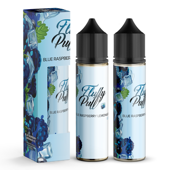 Набір органічної рідини Fluffy Puff без нікотину Blue Raspberry Lemonade Ice (Лимонад з блакитною малиною Лід) 60 мл 0 мг