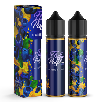 Набір органічної рідини Fluffy Puff без нікотину Blueberry Jam (Чорничний джем) 60 мл 0 мг