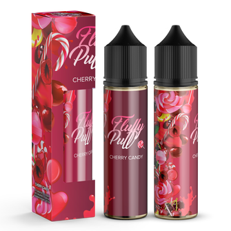 Набір органічної рідини Fluffy Puff Cherry Candy (Вишнева цукерка) 60 мл 3 мг