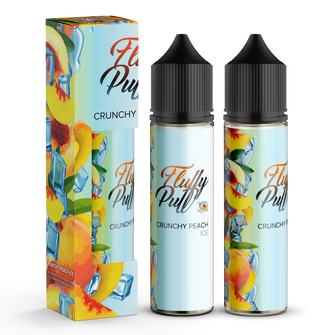 Набір органічної рідини Fluffy Puff Crunchy Peach Ice (Хрусткий персик Лід) 60 мл 3 мг