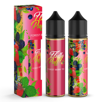 Набір органічної рідини Fluffy Puff Forest Berry Tea (Чай з лісовими ягодами) 60 мл 3 мг