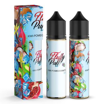 Набір органічної рідини Fluffy Puff без нікотину Kiwi Pomegranate Ice (Ківі Гранат Лід) 60 мл 0 мг