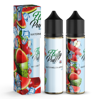 Набір органічної рідини Fluffy Puff Watermelon Apple Ice (Кавун Яблуко Лід) 60 мл 1 мг