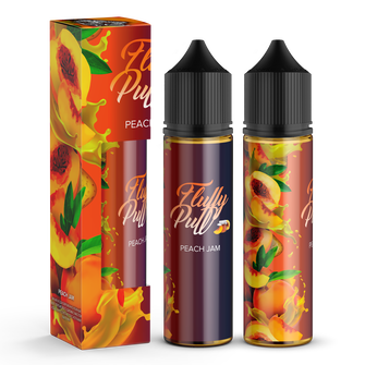 Набір органічної рідини Fluffy Puff Peach Jam (Персиковий джем) 60 мл 1 мг