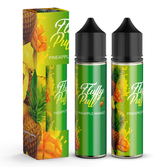 Набір органічної рідини Fluffy Puff без нікотину Pineapple Mango (Ананас Манго) 60 мл 0 мг