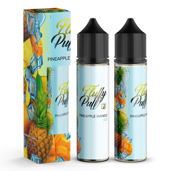Набір органічної рідини Fluffy Puff без нікотину Pineapple Mango Ice (Ананас Манго Лід) 60 мл 0 мг