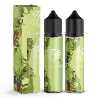 Набір органічної рідини Fluffy Puff без нікотину Pistachio Ice Cream (Фісташкове морозиво) 60 мл 0 мг