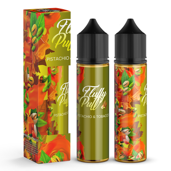 Набір органічної рідини Fluffy Puff без нікотину Pistachio Tobacco (Фісташка Тютюн) 60 мл 0 мг