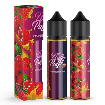 Набір органічної рідини Fluffy Puff Raspberry Jam (Малиновий джем) 60 мл 1 мг