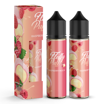 Набір органічної рідини Fluffy Puff Raspberry Mochi (Малинове моті) 60 мл 1 мг