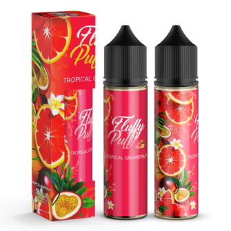 Набір органічної рідини Fluffy Puff без нікотину Tropical Grapefruit (Грейпфрут Маракуя) 60 мл 0 мг