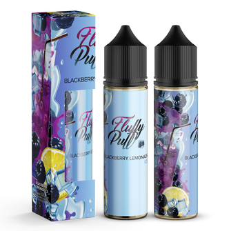 Набір органічної рідини Fluffy Puff без нікотину Blackberry Lemonade Ice (Лимонад з ожиною Лід) 60 мл 0 мг