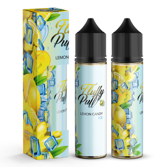 Набір органічної рідини Fluffy Puff без нікотину Lemon Candy Ice (Лимонна цукерка Лід) 60 мл 0 мг