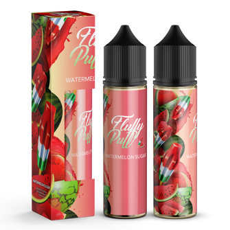 Набір органічної рідини Fluffy Puff без нікотину Watermelon Sugar (Солодкий кавун) 60 мл 0 мг