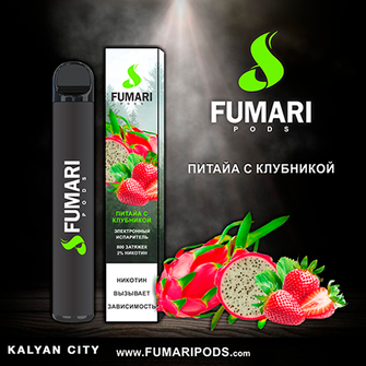 FUMARI PODS Pitaya with Strawberries (Пітайя з Полуницею) 800 puff