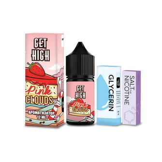 Набір Get High Pink Clouds (Полуничний Чізкейк) 30 мл 50 мг