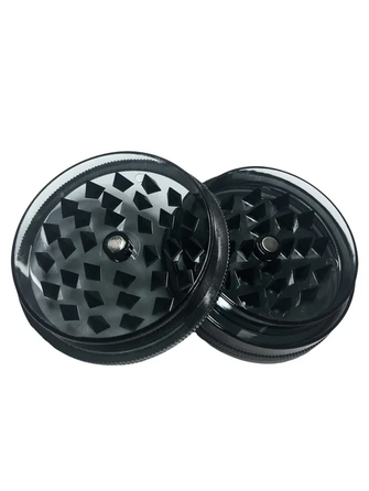 Гріндер Amsterdam Plastic Black (Чорний) 2 частини