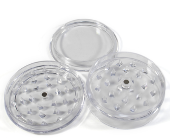 Гріндер Amsterdam Plastic Gray (Сірий) 3 частини