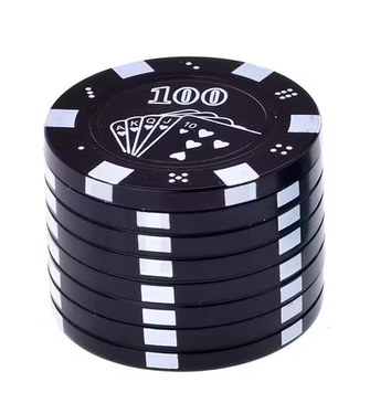 Гріндер Champ High Poker Chips Black (Чорний)
