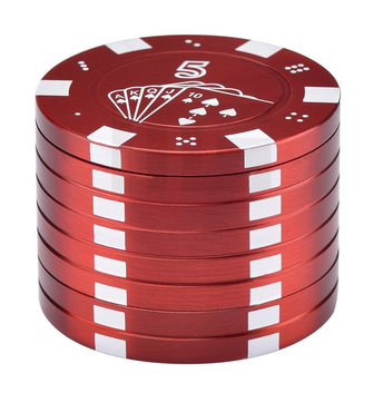 Гріндер Champ High Poker Chips Red (Червоний)