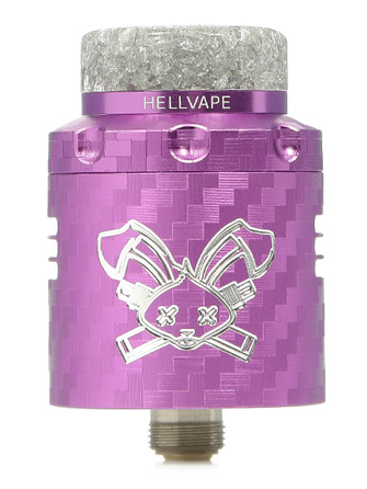 Дріпка HellVape Dead Rabbit 3 RDA Purple Carbon Fiber