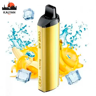 Одноразовый Pod HQD Cuvie Air 4000 Banana Ice (Банан Лёд)